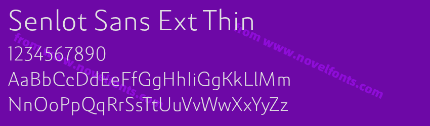 Senlot Sans Ext ThinPreview Senlot Sans Ext ThinPreview