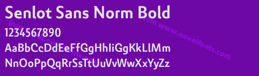 Senlot Sans Norm BoldPreview Senlot Sans Norm BoldPreview