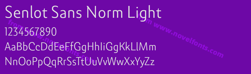 Senlot Sans Norm LightPreview Senlot Sans Norm LightPreview