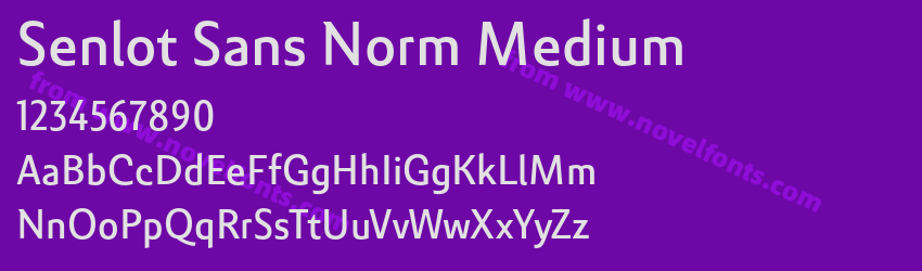 Senlot Sans Norm MediumPreview Senlot Sans Norm MediumPreview