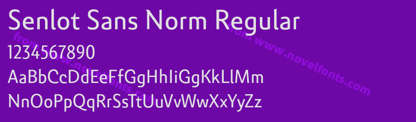 Senlot Sans Norm RegularPreview Senlot Sans Norm RegularPreview
