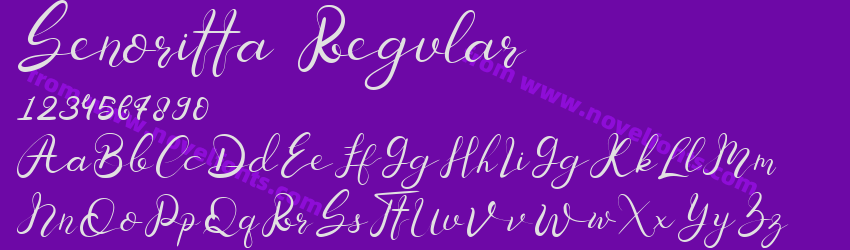Senoritta RegularPreview Senoritta RegularPreview