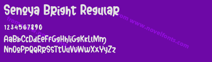 Senoya Bright RegularPreview Senoya Bright RegularPreview