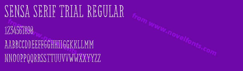 Sensa Serif Trial RegularPreview Sensa Serif Trial RegularPreview