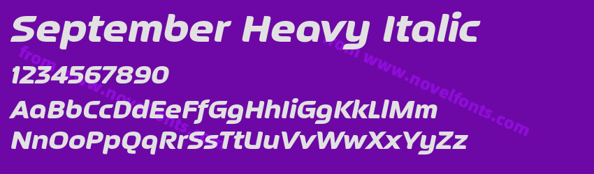 September Heavy ItalicPreview September Heavy ItalicPreview