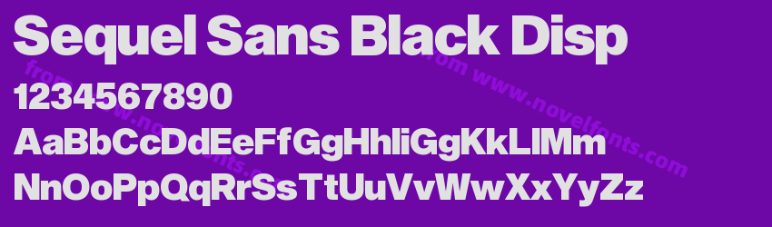 Sequel Sans Black DispPreview Sequel Sans Black DispPreview