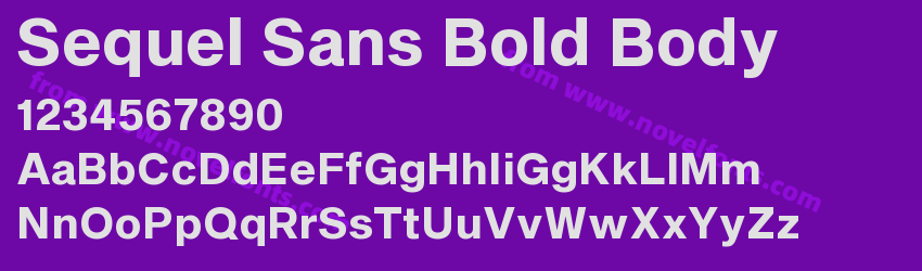 Sequel Sans Bold BodyPreview Sequel Sans Bold BodyPreview
