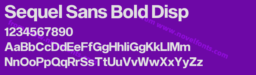 Sequel Sans Bold DispPreview Sequel Sans Bold DispPreview