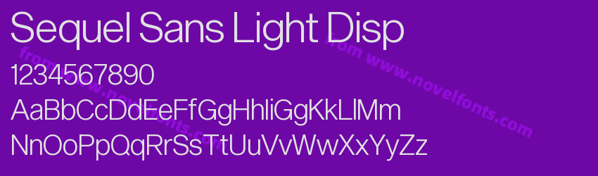 Sequel Sans Light DispPreview Sequel Sans Light DispPreview