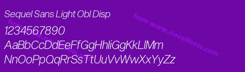 Sequel Sans Light Obl DispPreview Sequel Sans Light Obl DispPreview
