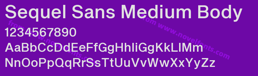 Sequel Sans Medium BodyPreview Sequel Sans Medium BodyPreview