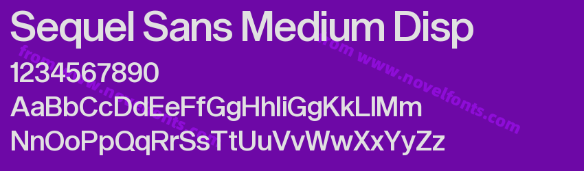 Sequel Sans Medium DispPreview Sequel Sans Medium DispPreview