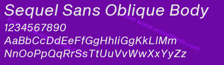 Sequel Sans Oblique BodyPreview Sequel Sans Oblique BodyPreview