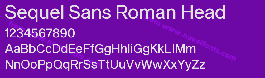 Sequel Sans Roman HeadPreview Sequel Sans Roman HeadPreview
