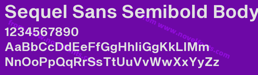 Sequel Sans Semibold BodyPreview Sequel Sans Semibold BodyPreview