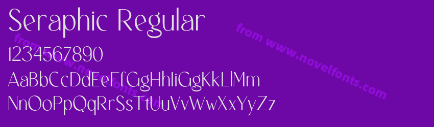 Seraphic RegularPreview Seraphic RegularPreview