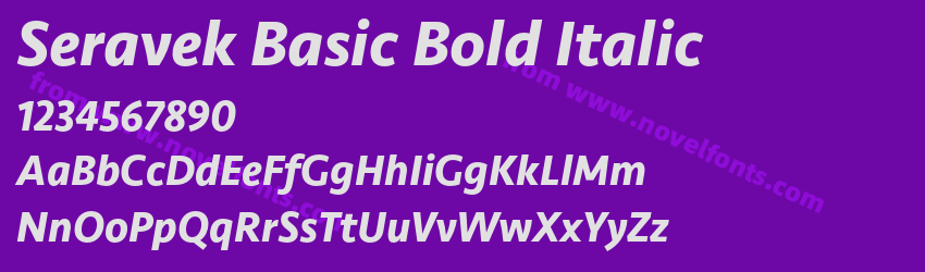 Seravek Basic Bold ItalicPreview Seravek Basic Bold ItalicPreview