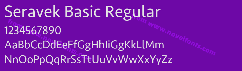 Seravek Basic RegularPreview Seravek Basic RegularPreview