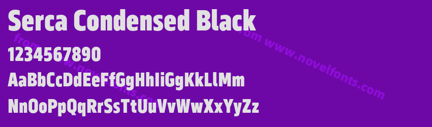 Serca Condensed BlackPreview Serca Condensed BlackPreview