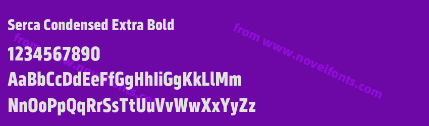 Serca Condensed Extra BoldPreview Serca Condensed Extra BoldPreview