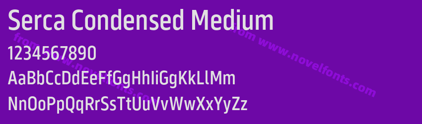 Serca Condensed MediumPreview Serca Condensed MediumPreview