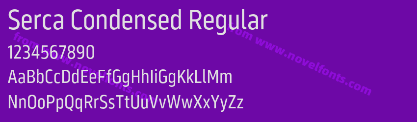 Serca Condensed RegularPreview Serca Condensed RegularPreview