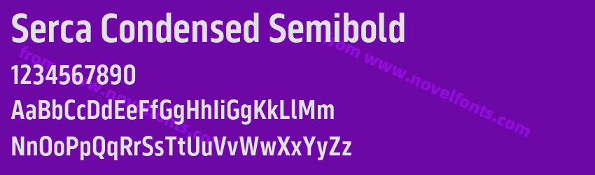 Serca Condensed SemiboldPreview Serca Condensed SemiboldPreview