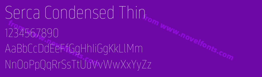 Serca Condensed ThinPreview Serca Condensed ThinPreview