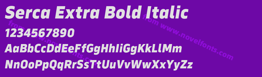 Serca Extra Bold ItalicPreview Serca Extra Bold ItalicPreview