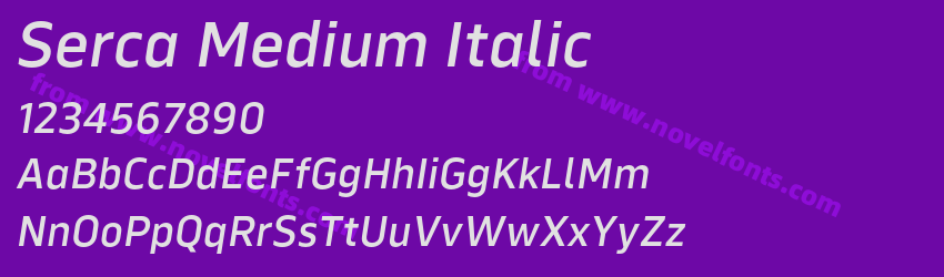 Serca Medium ItalicPreview Serca Medium ItalicPreview