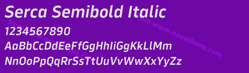 Serca Semibold ItalicPreview Serca Semibold ItalicPreview