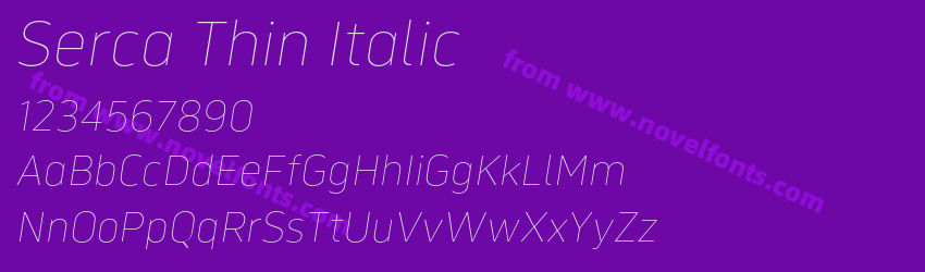 Serca Thin ItalicPreview Serca Thin ItalicPreview