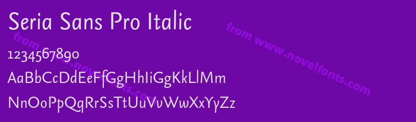 Seria Sans Pro ItalicPreview Seria Sans Pro ItalicPreview