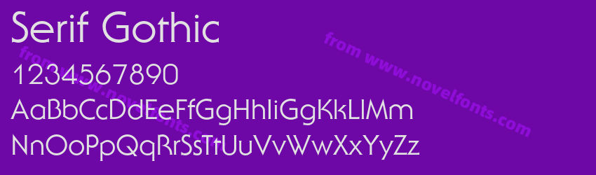 Serif GothicPreview Serif GothicPreview