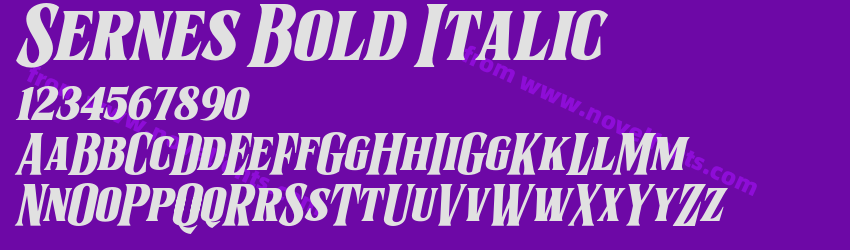 Sernes Bold ItalicPreview Sernes Bold ItalicPreview