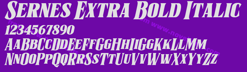 Sernes Extra Bold ItalicPreview Sernes Extra Bold ItalicPreview