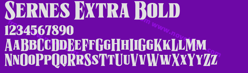 Sernes Extra BoldPreview Sernes Extra BoldPreview