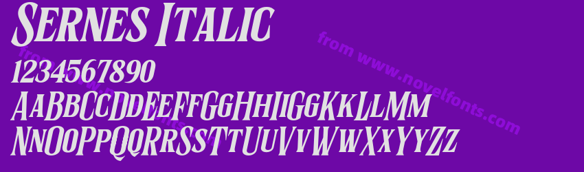 Sernes ItalicPreview Sernes ItalicPreview