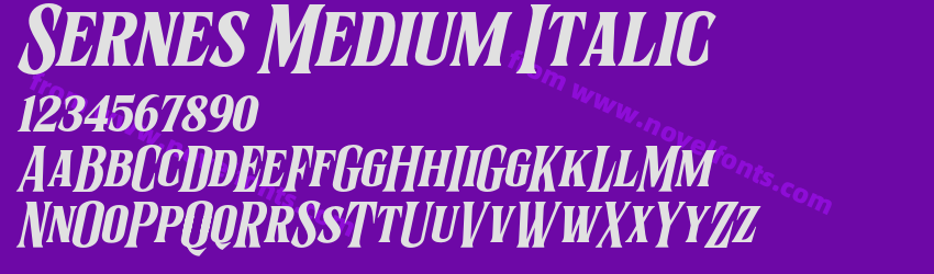 Sernes Medium ItalicPreview Sernes Medium ItalicPreview