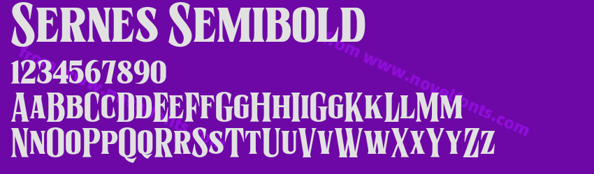 Sernes SemiboldPreview Sernes SemiboldPreview