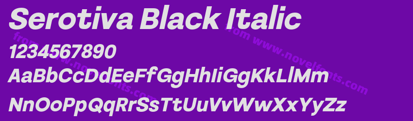 Serotiva Black ItalicPreview Serotiva Black ItalicPreview