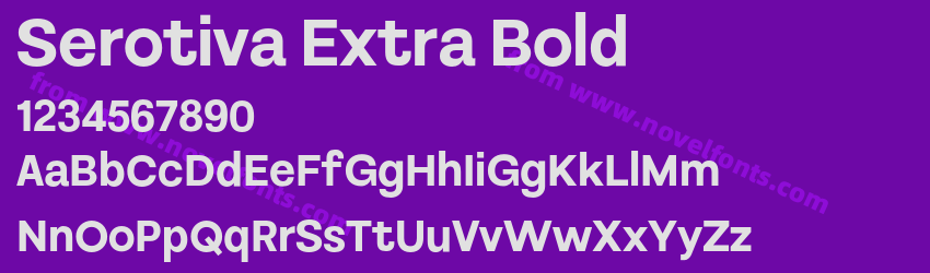 Serotiva Extra BoldPreview Serotiva Extra BoldPreview