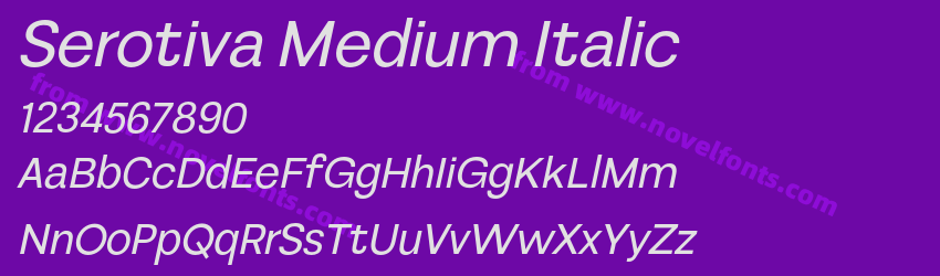 Serotiva Medium ItalicPreview Serotiva Medium ItalicPreview