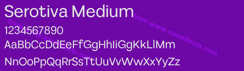 Serotiva MediumPreview Serotiva MediumPreview
