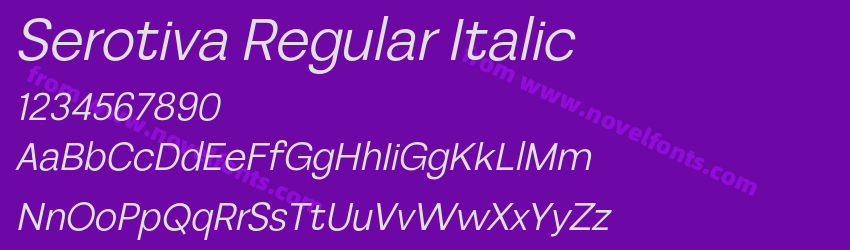Serotiva Regular ItalicPreview Serotiva Regular ItalicPreview