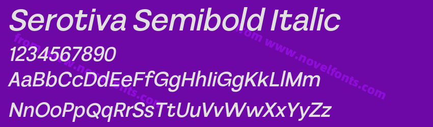 Serotiva Semibold ItalicPreview Serotiva Semibold ItalicPreview