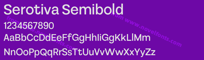 Serotiva SemiboldPreview Serotiva SemiboldPreview