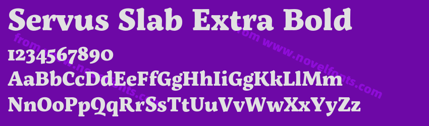 Servus Slab Extra BoldPreview Servus Slab Extra BoldPreview