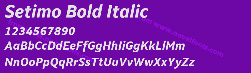 Setimo Bold ItalicPreview Setimo Bold ItalicPreview