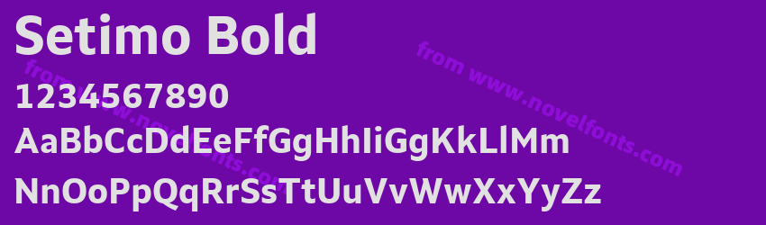 Setimo BoldPreview Setimo BoldPreview